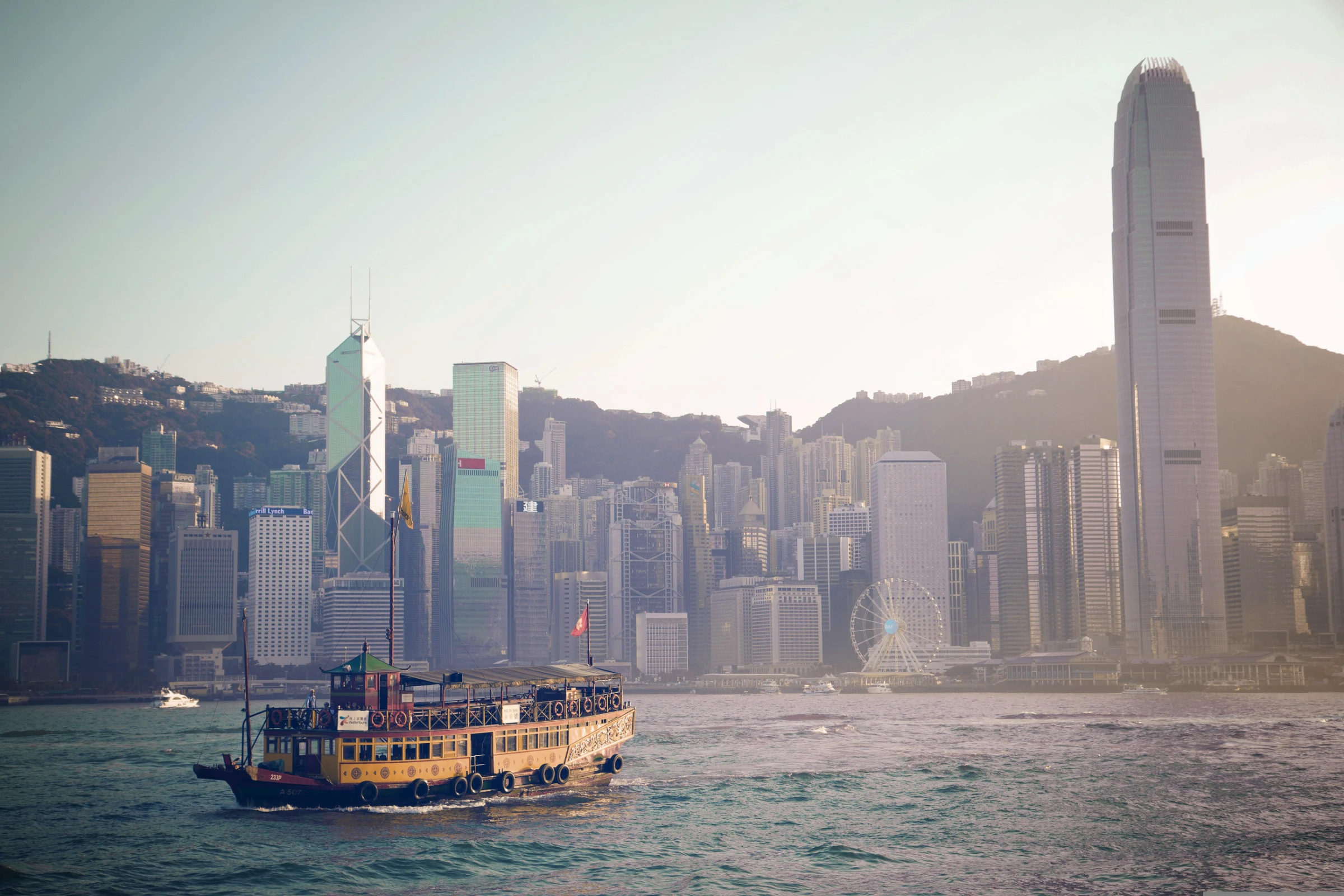 Victoria Harbour, looking toward Central, Hong Kong